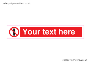 Custom Do Not Change Grinding Wheel Sign